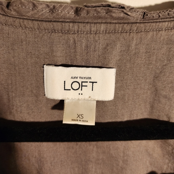 LOFT grey blouse,  XS - Picture 5 of 5